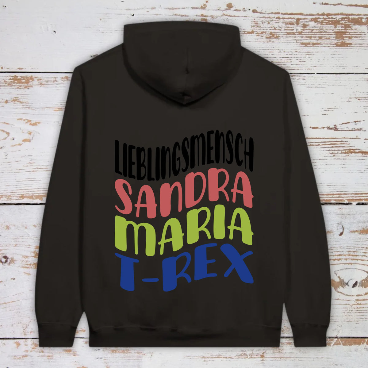 Lieblingsmensch mit Warp Text - individueller Hoodie | Personalize Palace