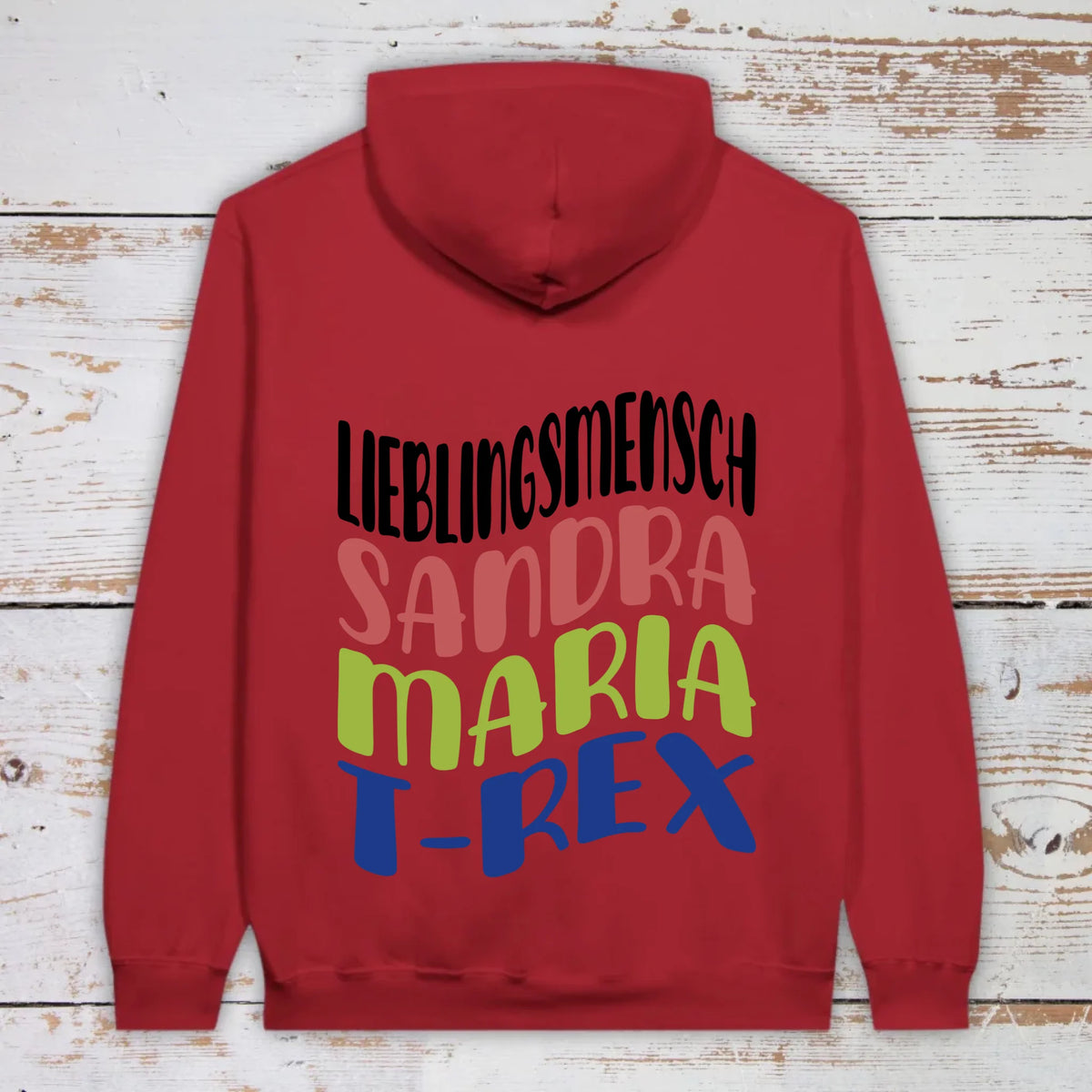 Lieblingsmensch mit Warp Text - individueller Hoodie | Personalize Palace