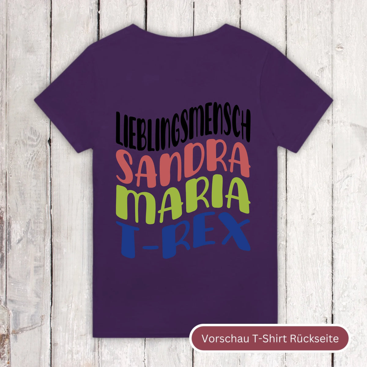 Lieblingsmensch mit Warp Text - individuelles T-Shirt | Personalize Palace