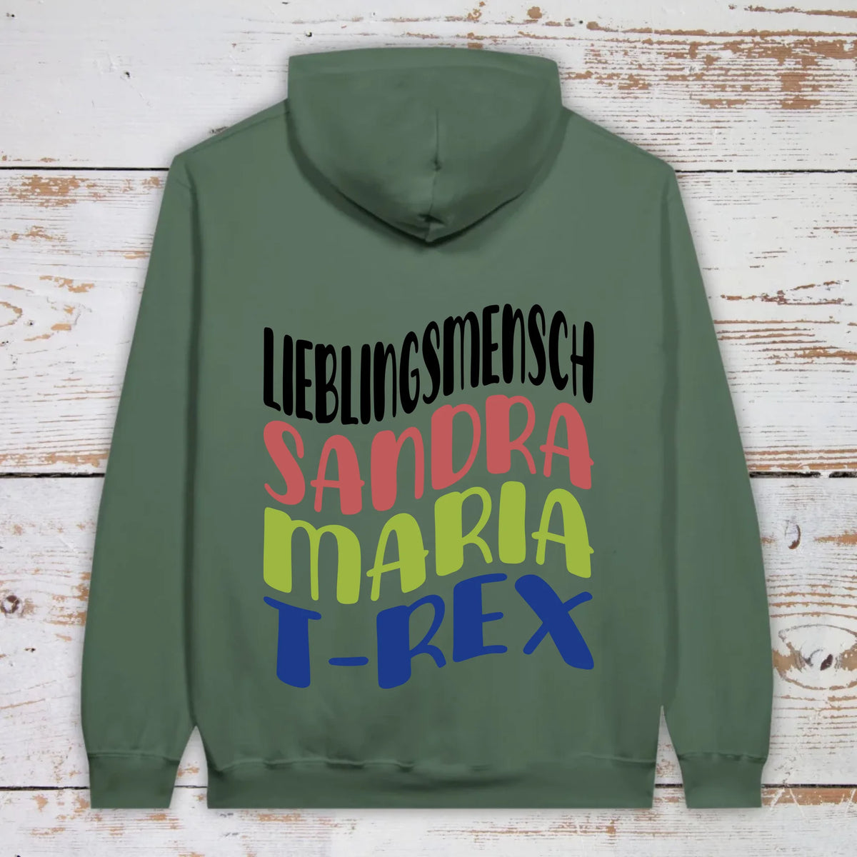 Lieblingsmensch mit Warp Text - individueller Hoodie | Personalize Palace