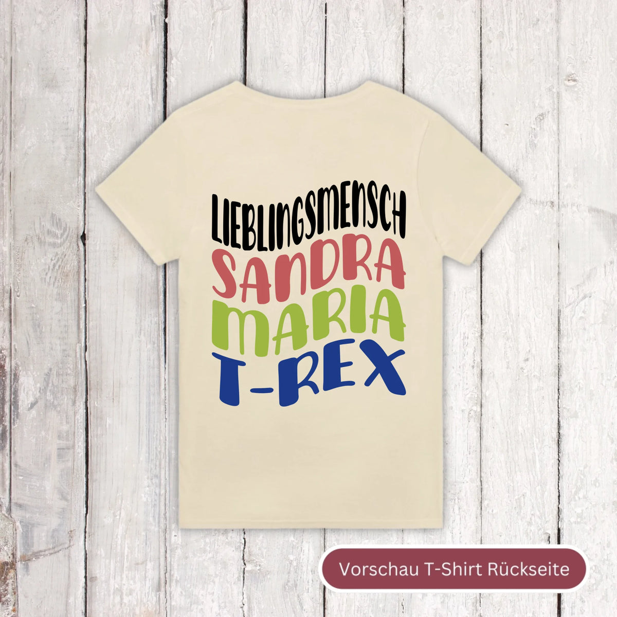 Lieblingsmensch mit Warp Text - individueller Hoodie