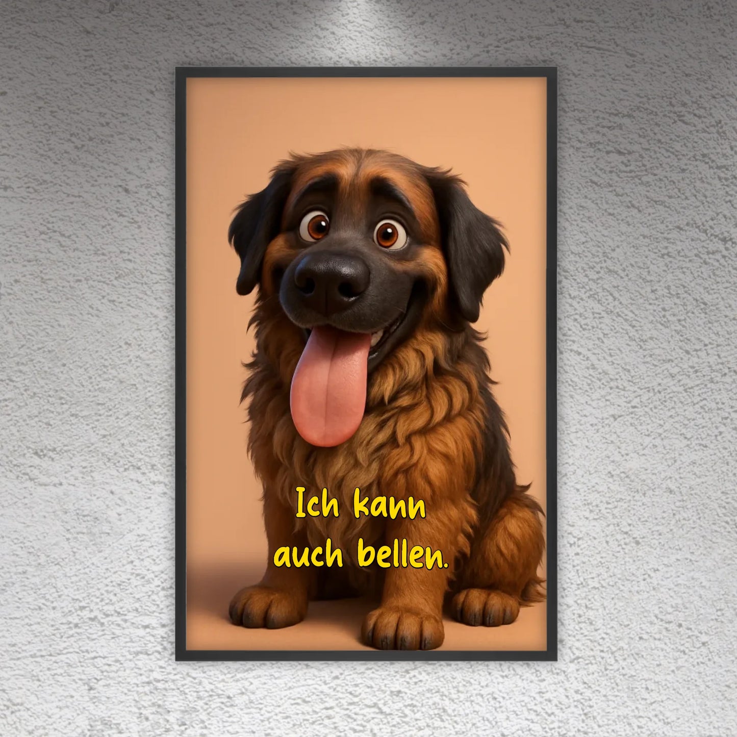 Dein Haustier als Cartoon - individuelles Poster mit Rahmen | Personalize Palace