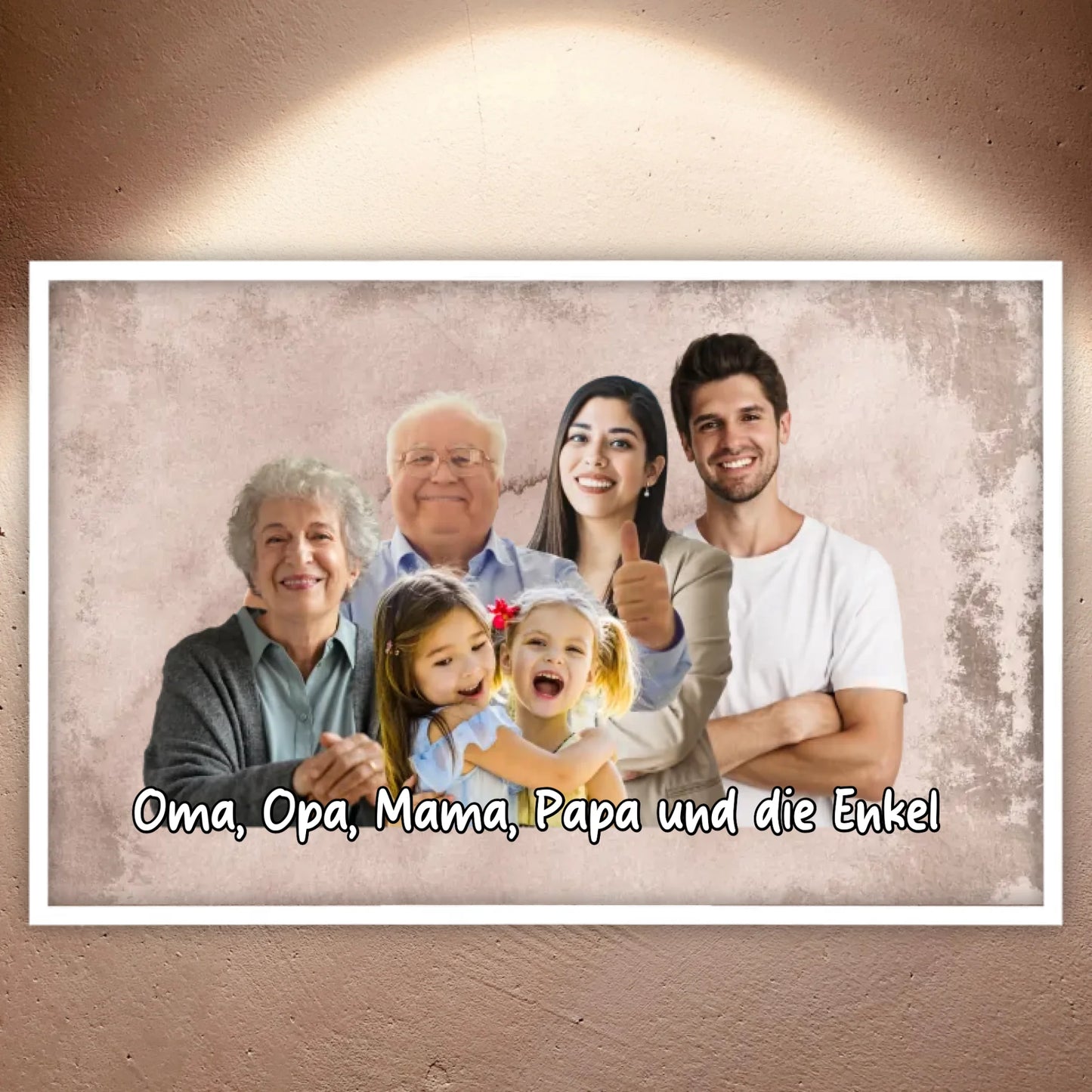 mehrere Personen vereint aus einzelnen Fotos - individuelle Leinwand