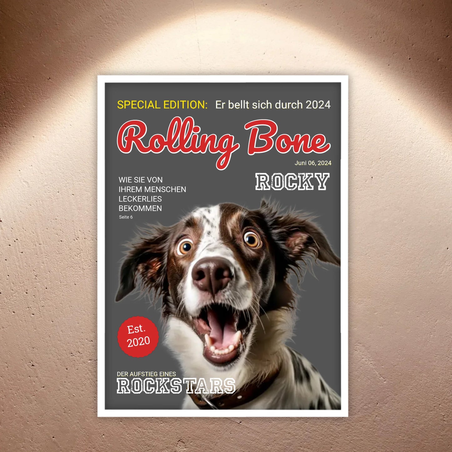 Cover Hundemagazin - personalisierbare Hundezeitschrift | Personalize Palace