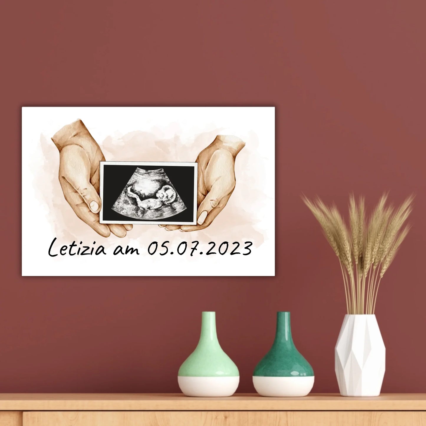 dein Foto Ultraschallbild auf Leinwand - Individuelle Leinwand | Personalize Palace