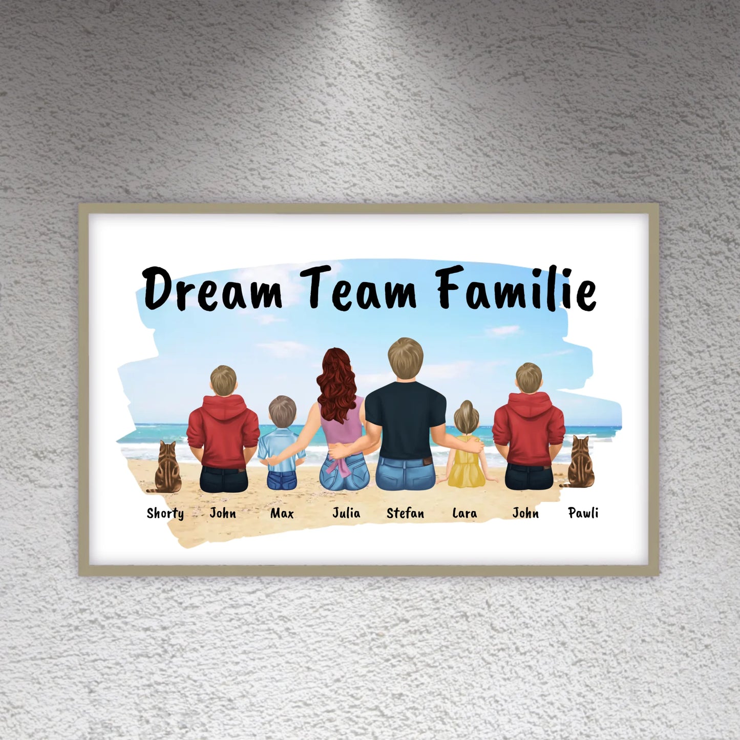 Familienbild - Individuelles Bild mit Galerierahmen oder als Leinwand | Personalize Palace