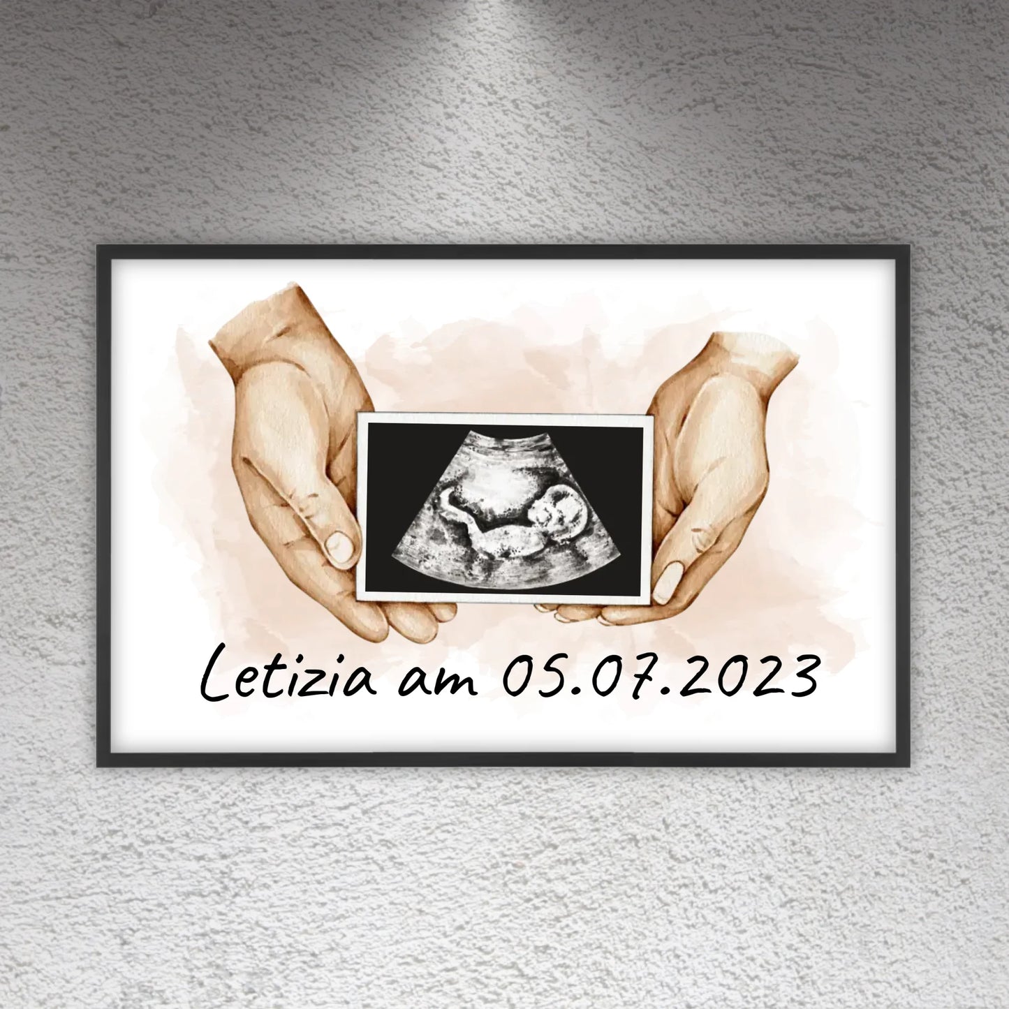 dein Foto Ultraschallbild auf Leinwand - Individuelle Leinwand