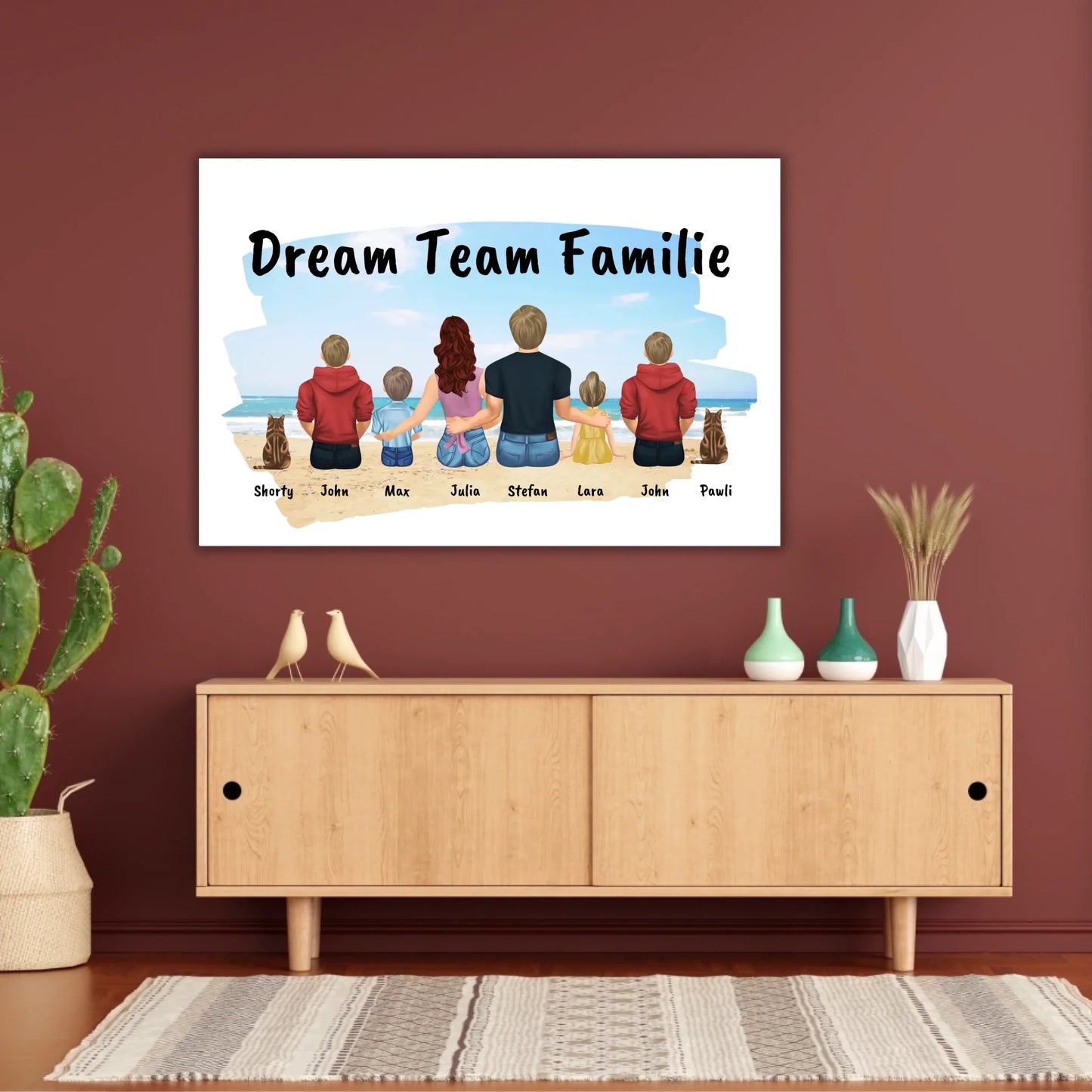 Familienbild - Individuelles Bild mit Galerierahmen oder als Leinwand