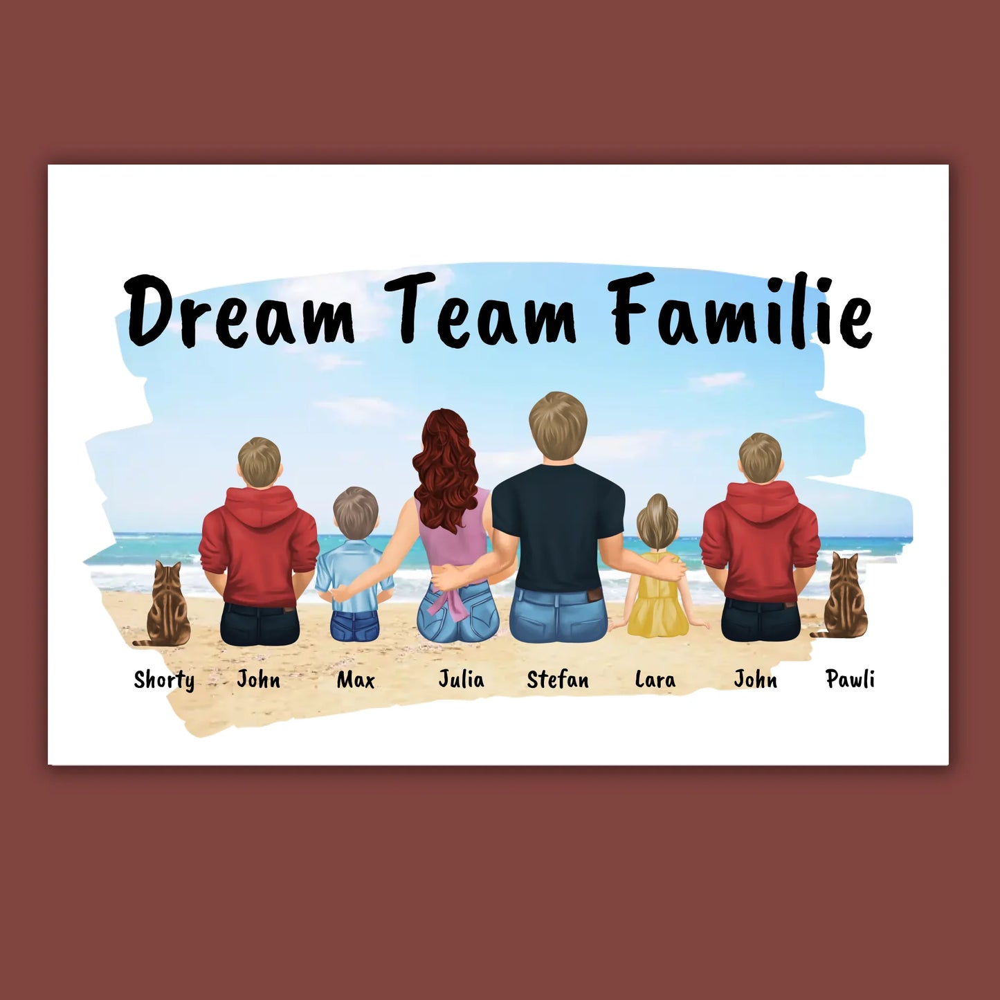 Familienbild - Individuelles Bild mit Galerierahmen oder als Leinwand