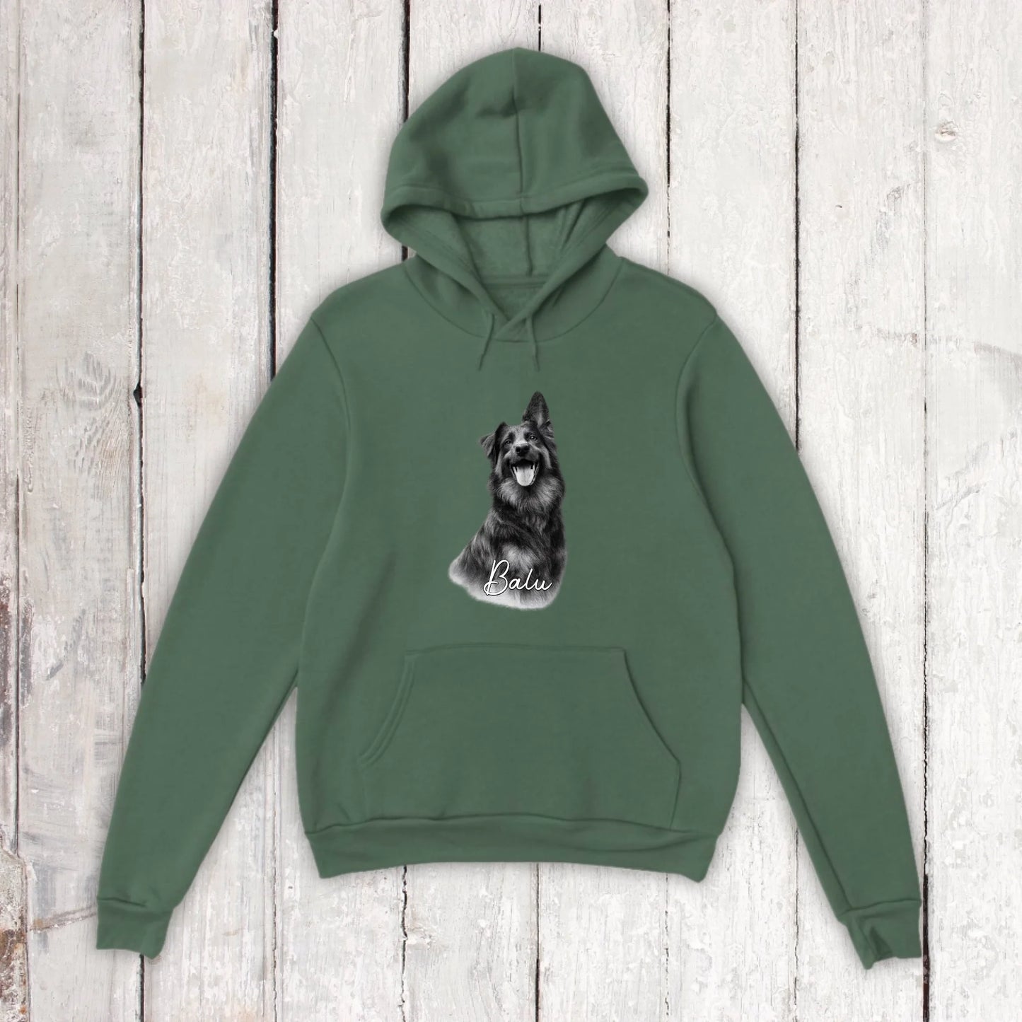 Personalisiertes T-Shirt RETRO Hundefoto mit Name | Personalize Palace