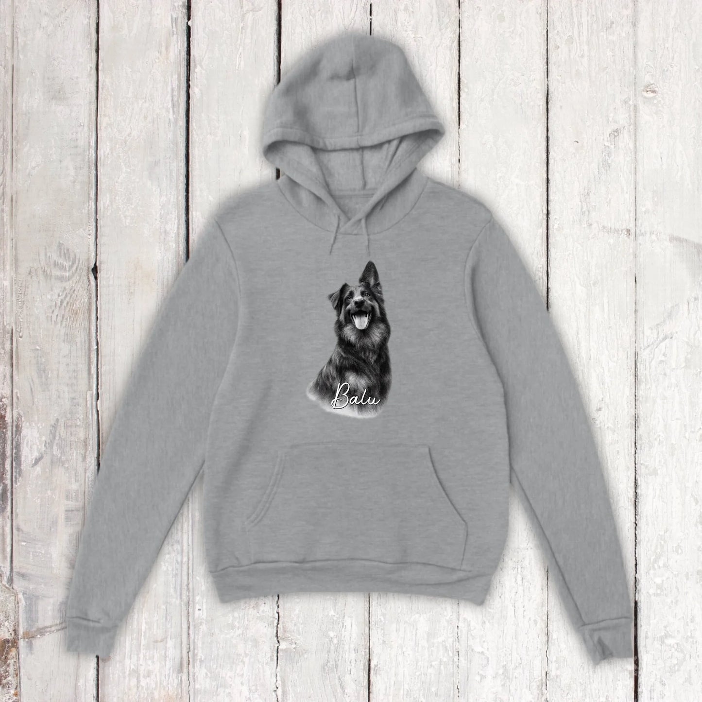 Personalisiertes T-Shirt RETRO Hundefoto mit Name