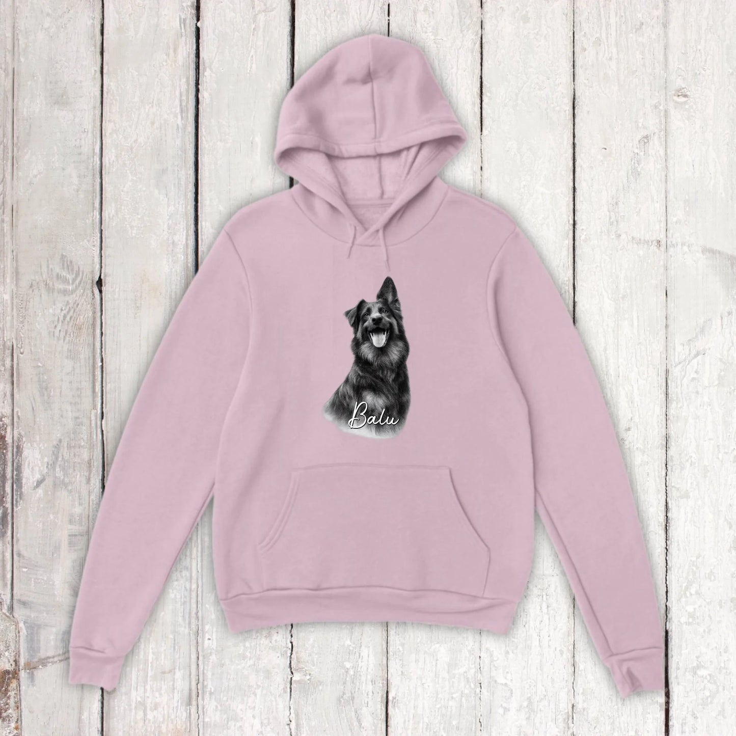Personalisierter Hoodie RETRO Hundefoto mit Name | Personalize Palace