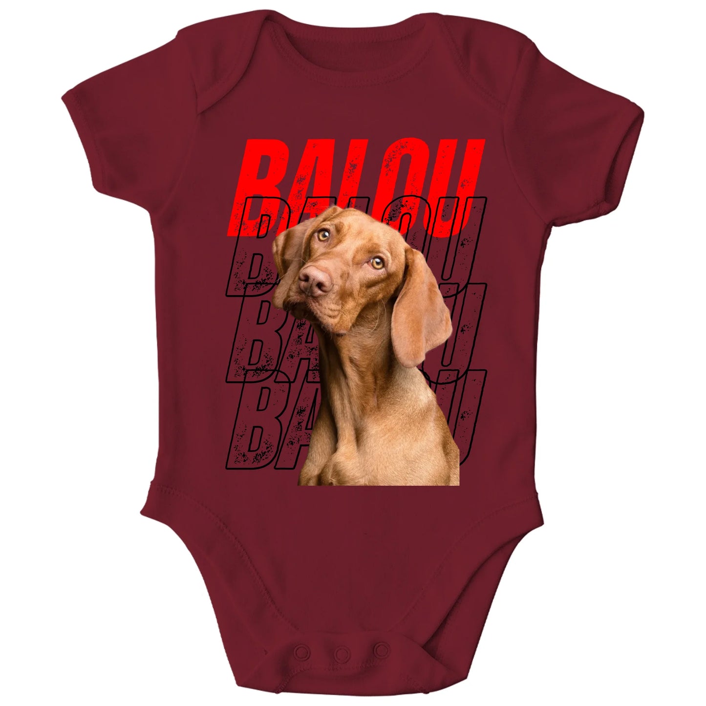 front_Burgundy_Kinder Bio Body Strampler_Platzhalter_TIB_mockup