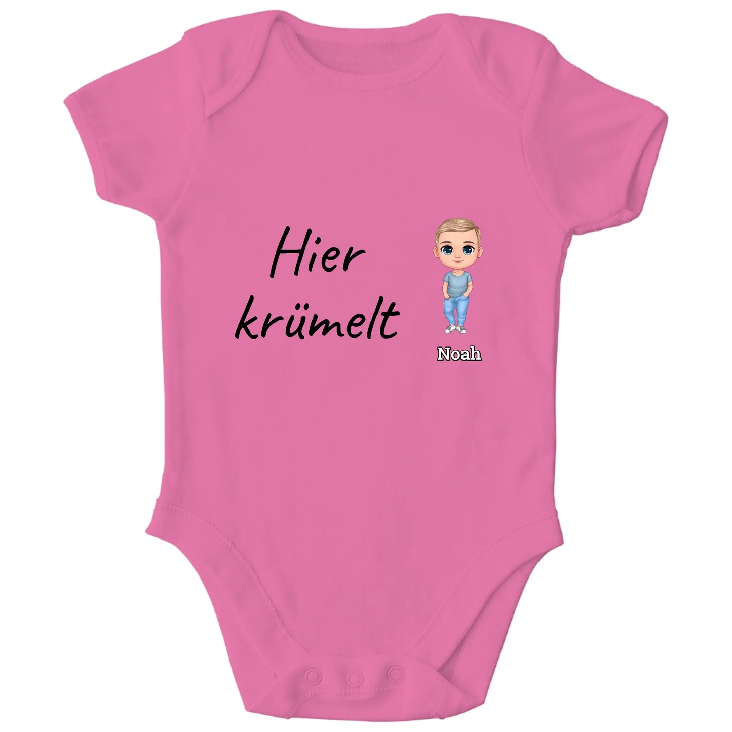 front_Bubble Gum Pink_Kinder Bio Body Strampler_Platzhalter_TIB_mockup