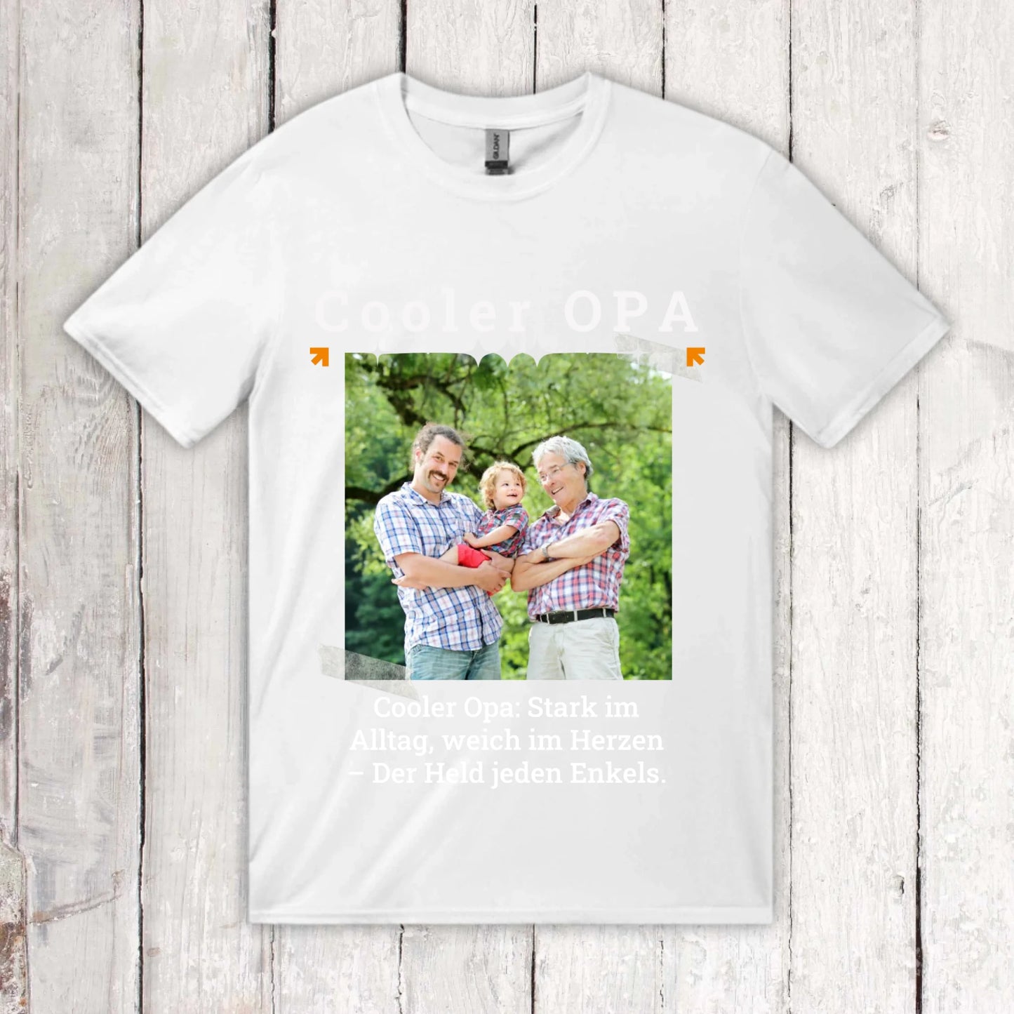 Personalisiertes T-Shirt Cooler OPA mit Foto, Name und Text | Personalize Palace