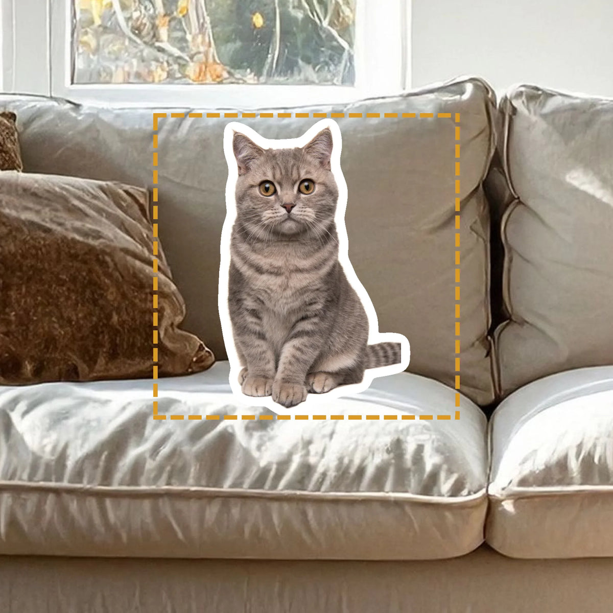 Couch mit Formkissne
