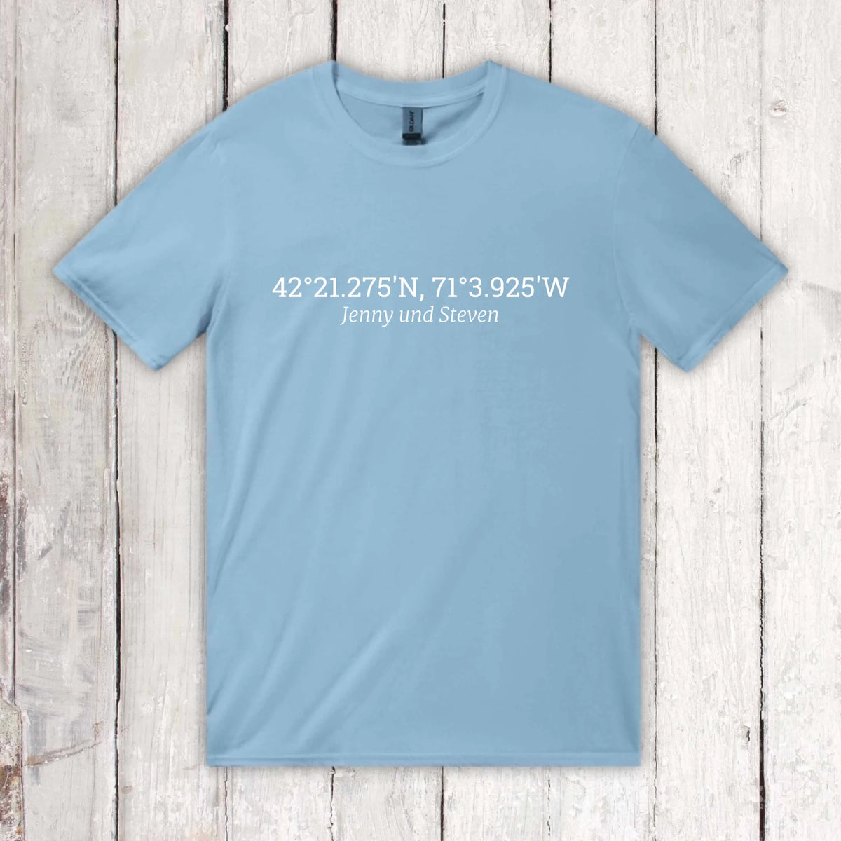 eure gemeinsamen Koordinaten - individueller Hoodie