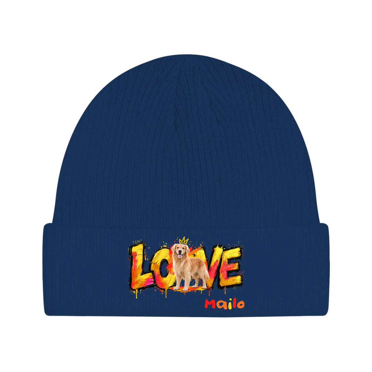 Personalisiertes Cap mit Hund oder Katze – LOVE Street Art Graffiti | Personalize Palace