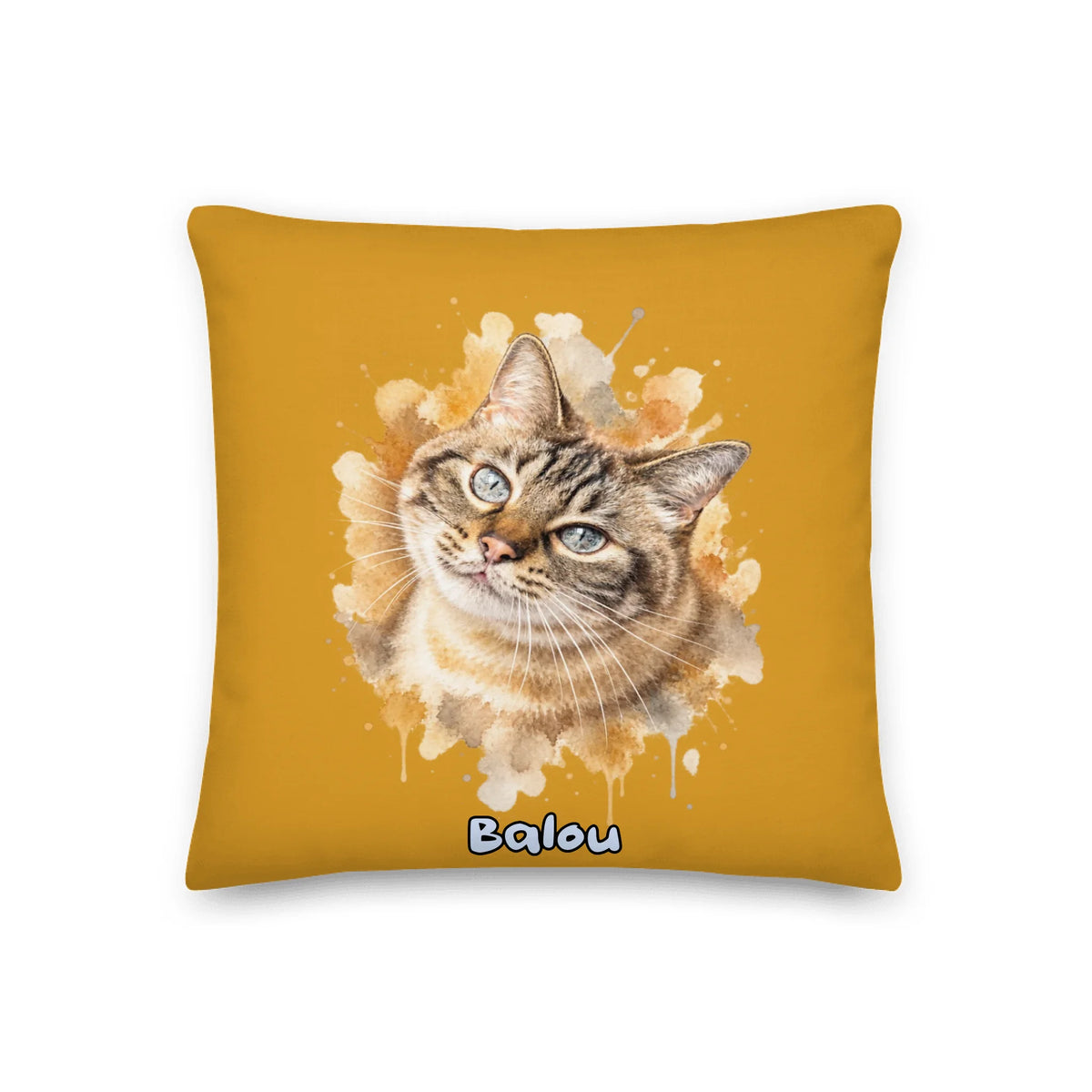 Personalisierte Katzen Decke - Aquarell Realistisches Hunde Porträt | Personalize Palace