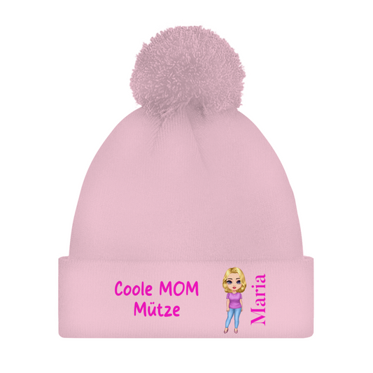 Coole Mom Mütze - individuelle Bommelmütze