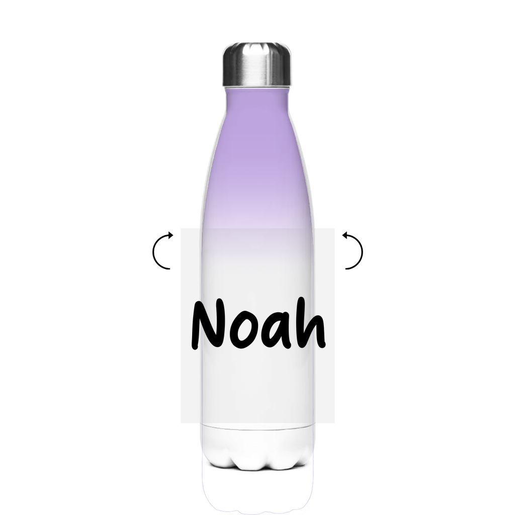 Schultrinkflasche "Sportwagen" aus Edelstahl - individuelle Thermoflasche