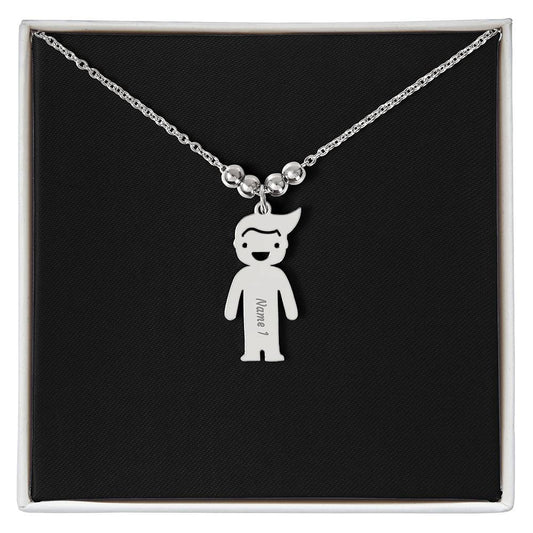 Kinderkette mit bis zu 4 Namen - individuelles Geschenk zur Geburt