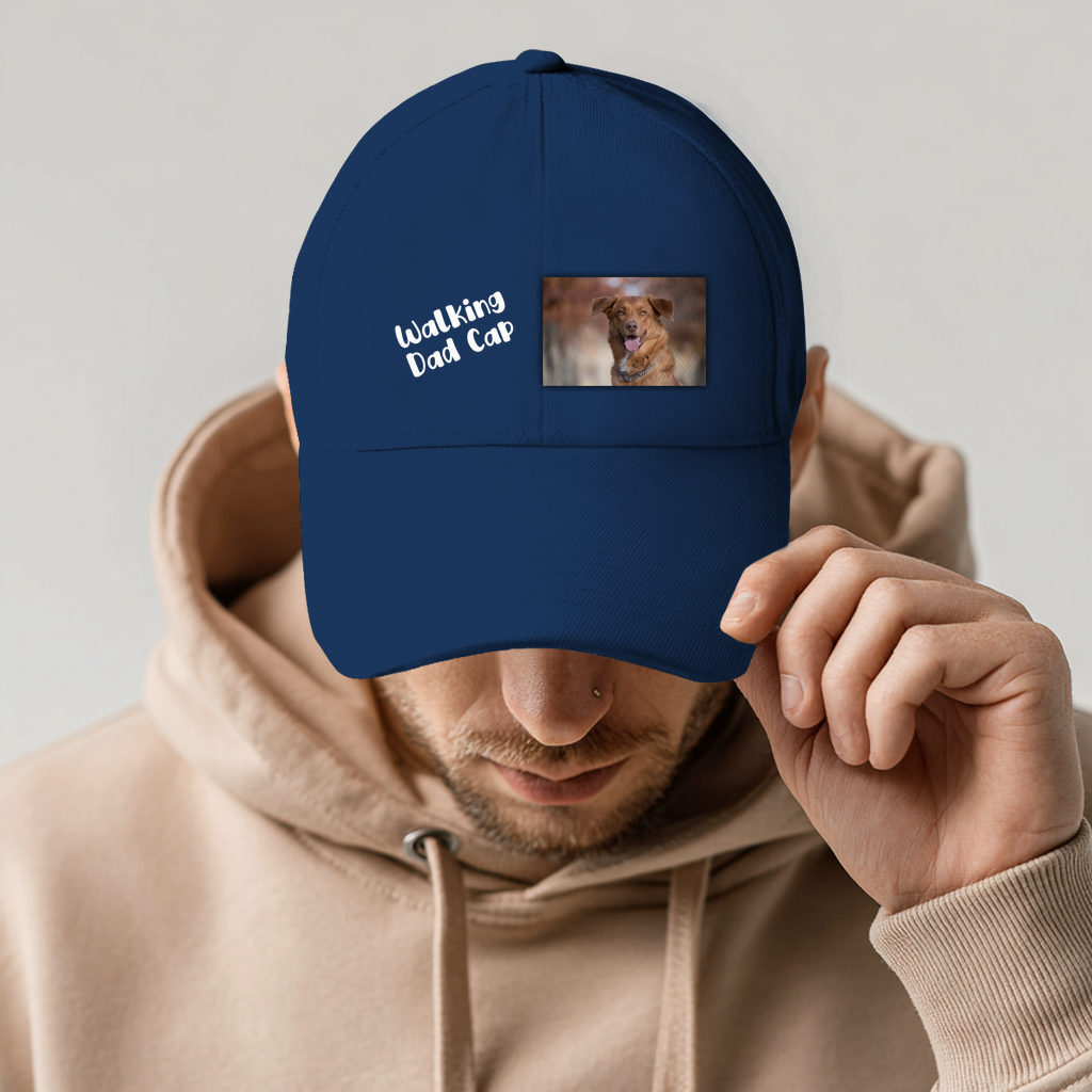 Walking Dad Cap mit Foto und Text - individuelles Cappy