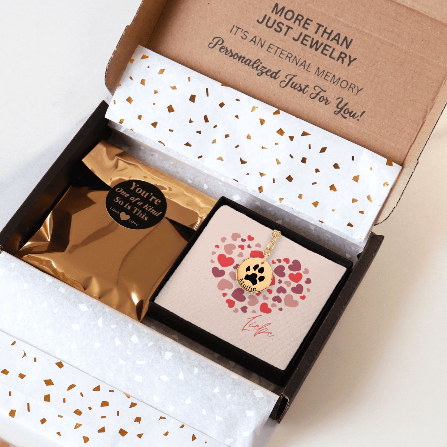 Personalisierter Schlüsselanhänger mit Pfotenabdruck und Name – Einzigartiges Geschenk für Haustierbesitzer
