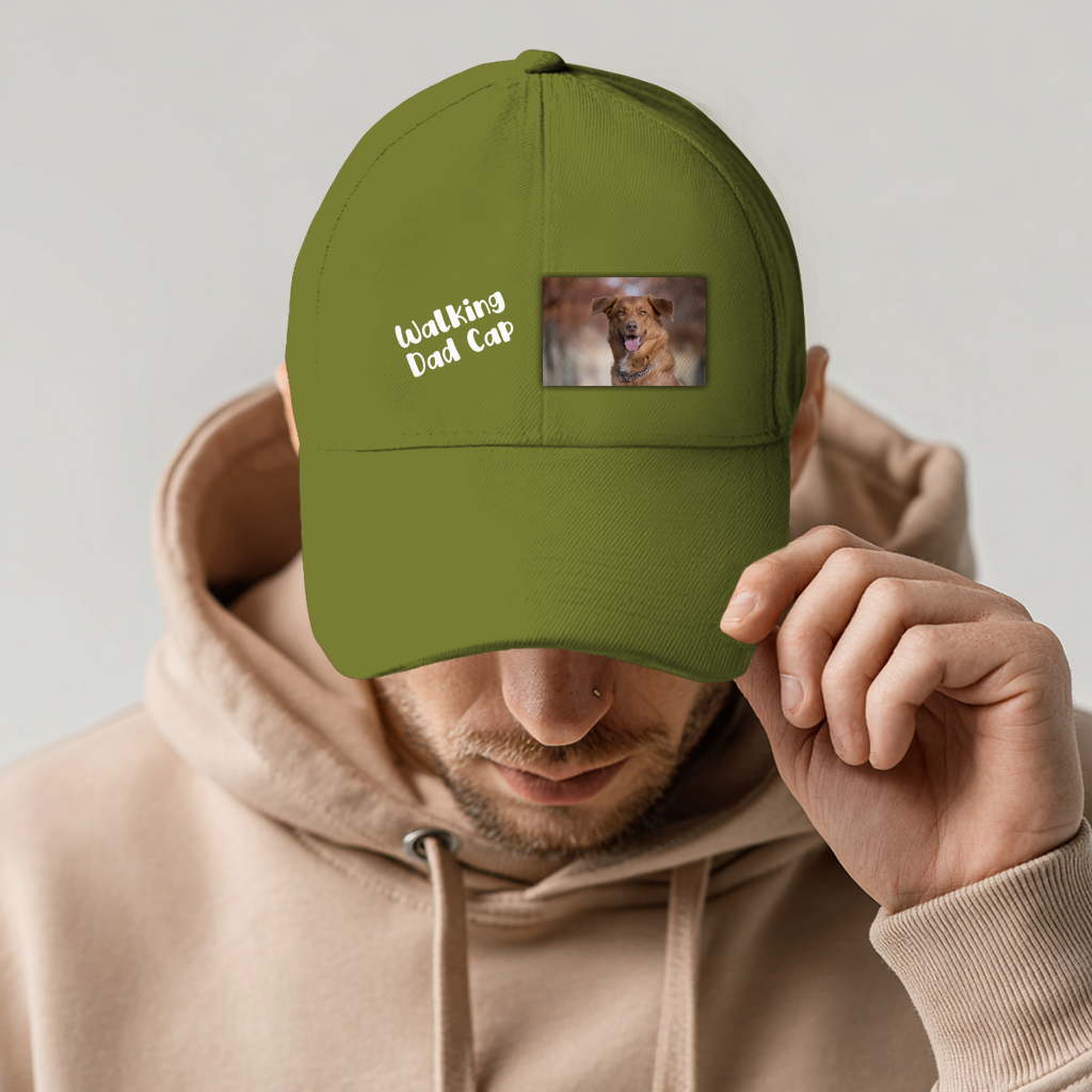 Walking Dad Cap mit Foto und Text - individuelles Cappy