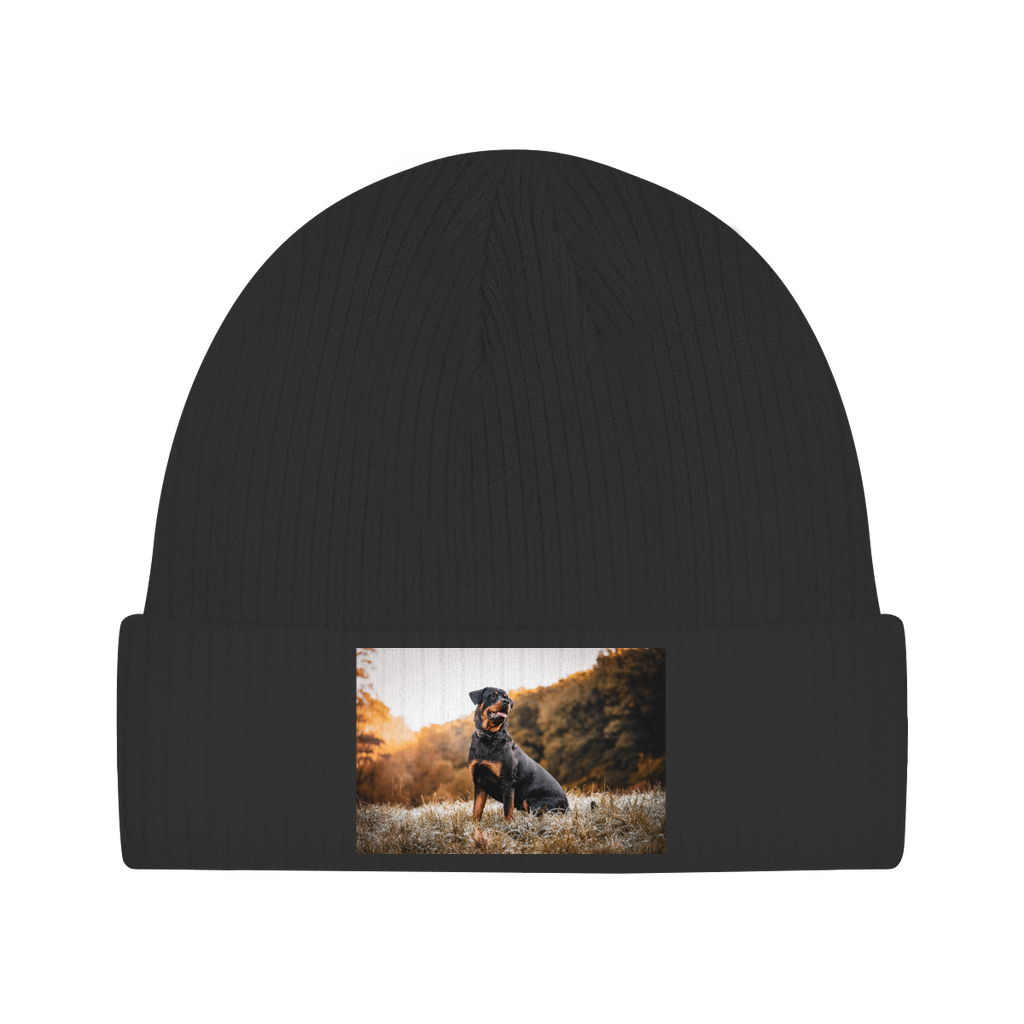 Foto Beanie - individuelle Strickmütze